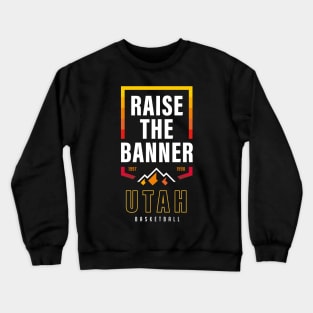 Utah Jazz Fan Championship Banner Playoffs Gift Crewneck Sweatshirt